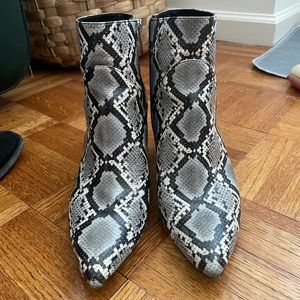 Circus by Sam Edelman snakeskin booties. Size 7.5